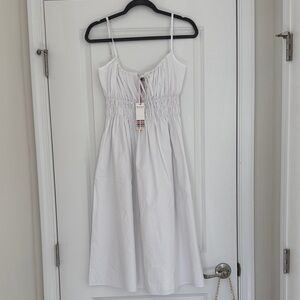 Ciao Lucia White Midi Dress